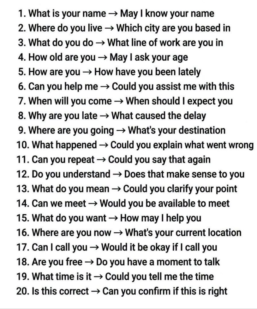 How to ask advanced questions in english