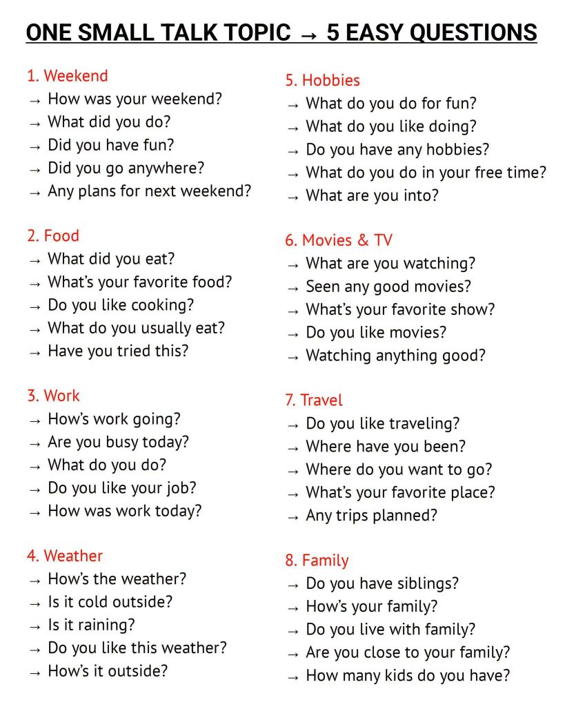 common questions in daily conversations